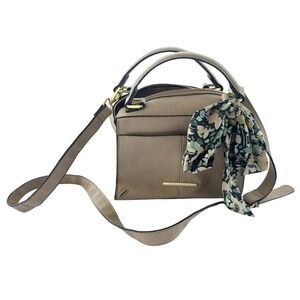 Steve Madden Tan Crossbody Bag with Floral Scarf